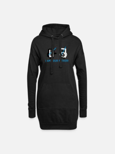 vs pod - Hoodie-Kleid - Schwarz