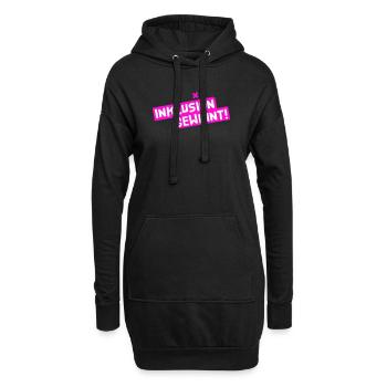 Inklusion gewinnt - Hoodie-Kleid - Schwarz - Vorne
