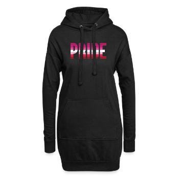 Mois de la fierté LGBT - Lesbian Pride - Sweat-shirt à capuche long Femme - noir - Devant