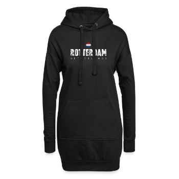 Rotterdam Bold City Emblem - Hoodie-Kleid - Schwarz - Vorne