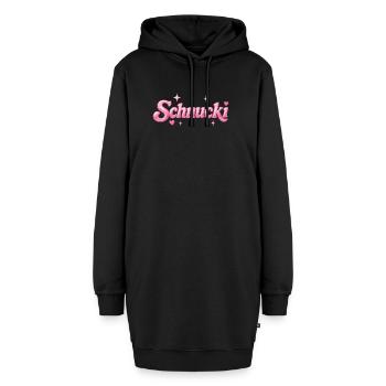 schnucki / Y2K-Design - Hoodie-Kleid - Schwarz - Vorne