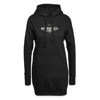 Nature Man – Design d’Expression Amoureux de la Nature - Sweat-shirt à capuche long Femme - noir - Devant