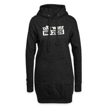 DAS WARS Abi 2026 - Hoodie-Kleid - Schwarz - Vorne