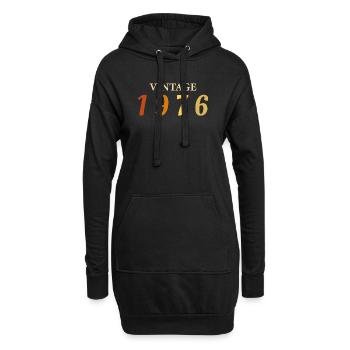 Tee 50 Ans Légende Né(e) 1976 - Sweat-shirt à capuche long Femme - noir - Devant