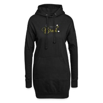 Team Braut - Hoodie-Kleid - Schwarz - Vorne