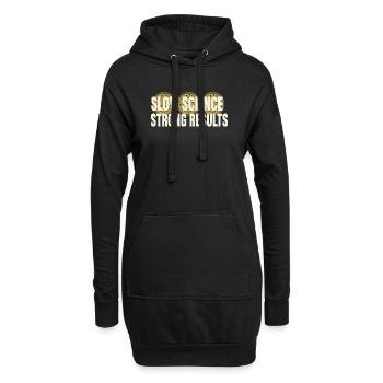 Mikrobiologie - Hoodie-Kleid - Schwarz - Vorne