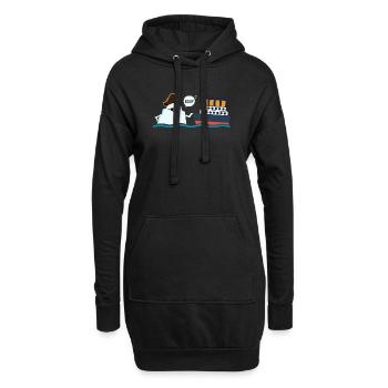 Titanic Funny Titanic Ic-eberg Pirate Boop Parodie - Hoodie-Kleid - Schwarz - Vorne