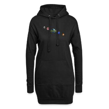 Syzygy Planetenring - Hoodie-Kleid - Schwarz - Vorne