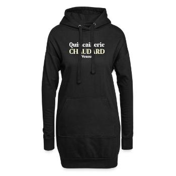 Quincaillerie Chaudard Vesoul - La 7eme Compagnie - Sweat-shirt à capuche long Femme - noir - Devant