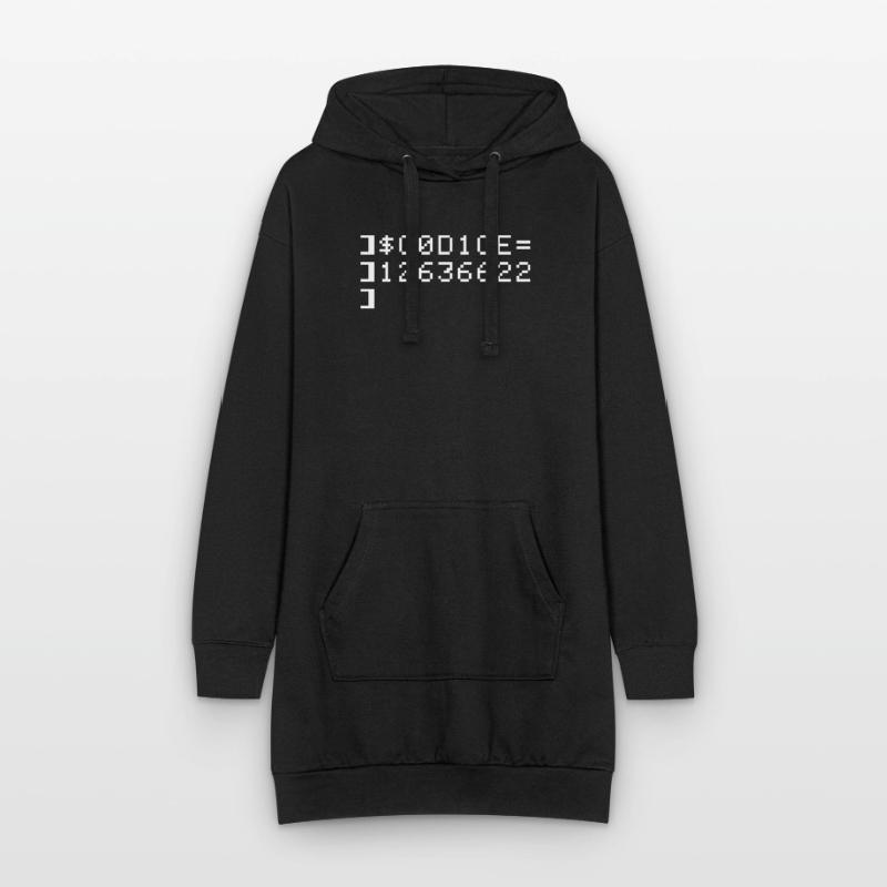 C0D1CE Codice 8-Bit Esadecimal Code Nerd Pix Sweat-shirt à capuche long Femme