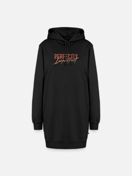 Perfectly Imperfect - Hoodie-Kleid - Schwarz