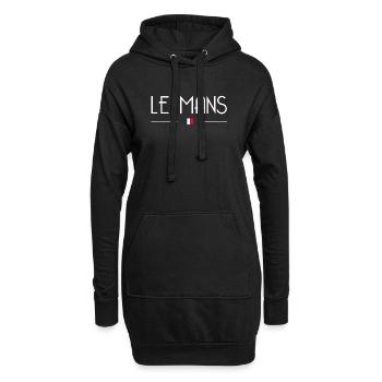 Ville française - Sweat-shirt à capuche long Femme - noir - Devant