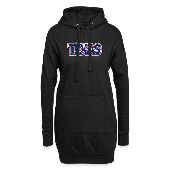 Drapeau en détresse du Texas Longhorn - Sweat-shirt à capuche long Femme - noir - Devant