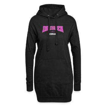 Dresden Germany Pink College Design - Hoodie-Kleid - Schwarz - Vorne