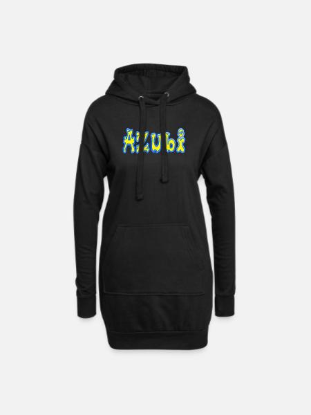 Azubi - Hoodie-Kleid - Schwarz
