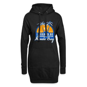 I Need To Be Seahabilitated Manele Bay Summer - Hoodie-Kleid - Schwarz - Vorne