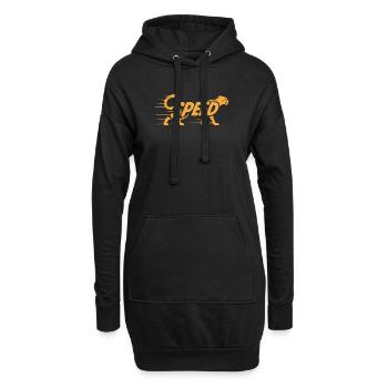 Cheetah Speed - Logo de chat cool - Sweat-shirt à capuche long Femme - noir - Devant