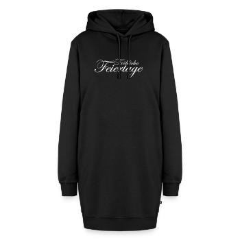 Fröhliche Feiertage - Hoodie-Kleid - Schwarz - Vorne