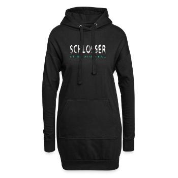 Schlosser Handwerker Design - Hoodie-Kleid - Schwarz - Vorne