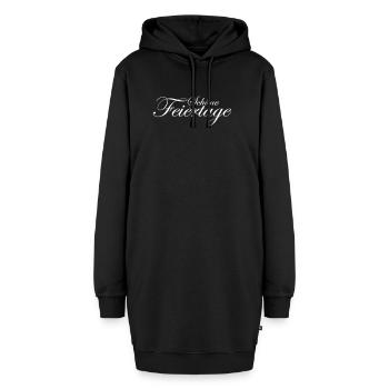 Schöne Feiertage - Hoodie-Kleid - Schwarz - Vorne