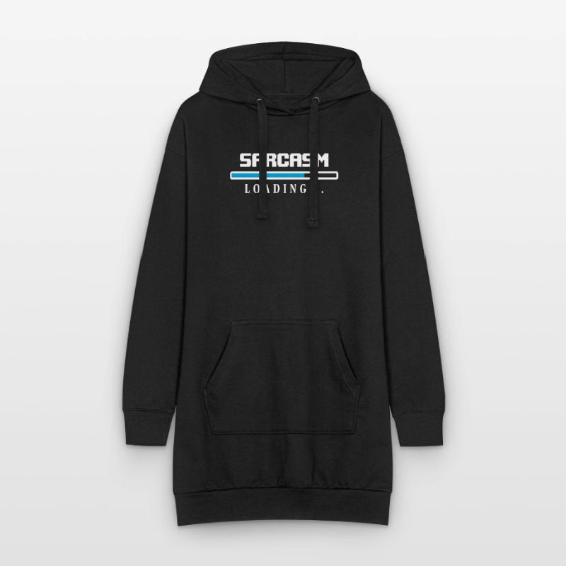 Sarcasm Loading Beam Saying Hoodie Dress