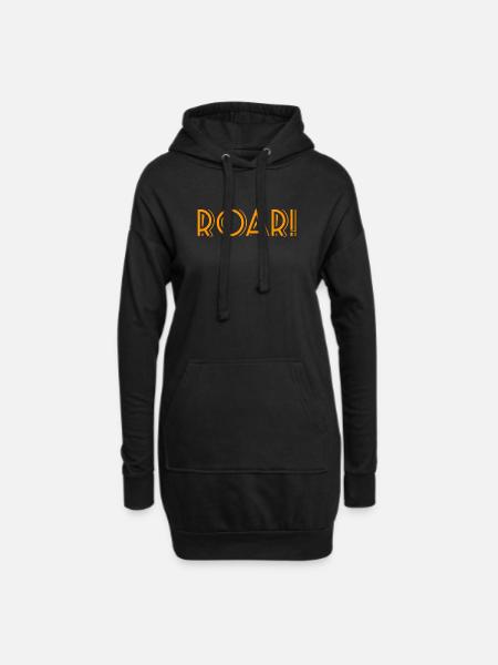 ROAR! - Hoodie Dress - black