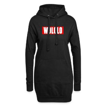Wololo - 1 - Mobii_3 Edition - Red&White - Hoodie-Kleid - Schwarz - Vorne