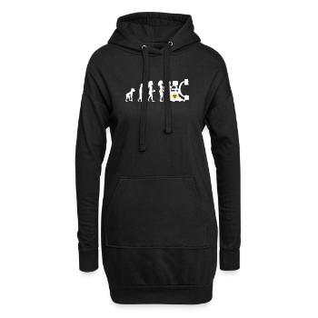 Humor Manip Block Radio für Frauen Radiologie - Hoodie-Kleid - Schwarz - Vorne
