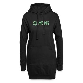 Kletter Graffiti Mint Design - Hoodie-Kleid - Schwarz - Vorne
