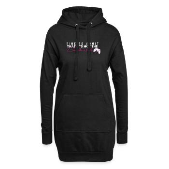 T-shirt de faute de joueur de la manette - Sweat-shirt à capuche long Femme - noir - Devant