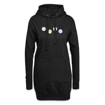 Accessoires de sport de fitness - couleur - Sweat-shirt à capuche long Femme - noir - Devant