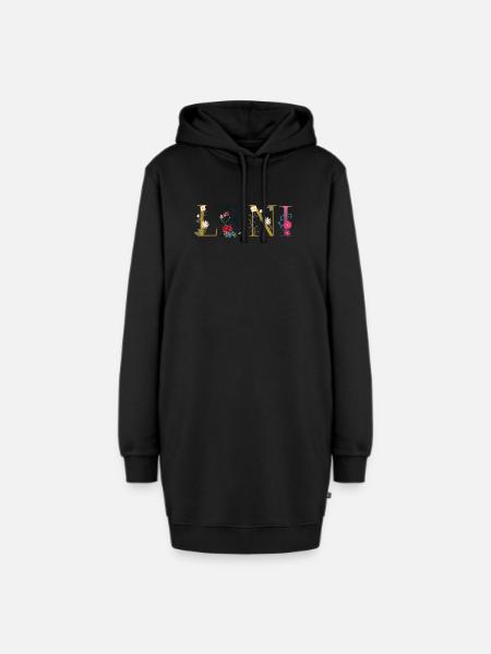 Leni - Hoodie-Kleid - Schwarz