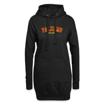 Palermo Est.1975 - Hoodie-Kleid - Schwarz - Vorne