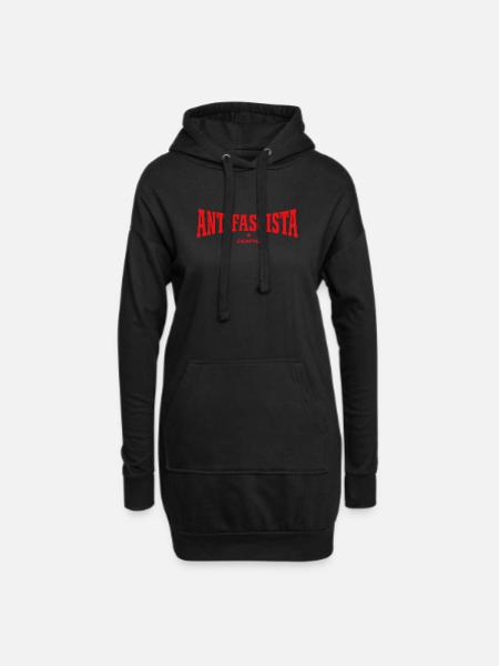 Antifascista Siempre – Antifa für immer - Hoodie-Kleid - Schwarz