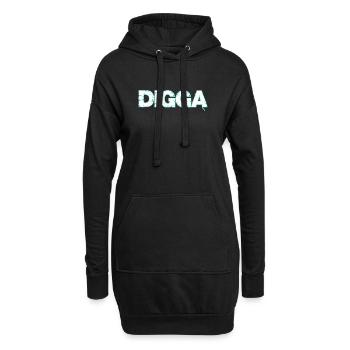 Danish - Hoodie Dress - black - Front