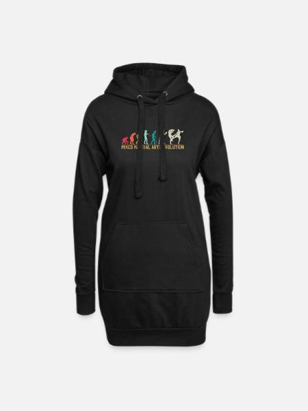 Arts martiaux mixtes Evolution Design - Sweat-shirt à capuche long Femme - noir