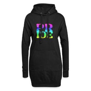 gay pride,pride,regenbogen,LGBT - Hoodie-Kleid - Schwarz - Vorne
