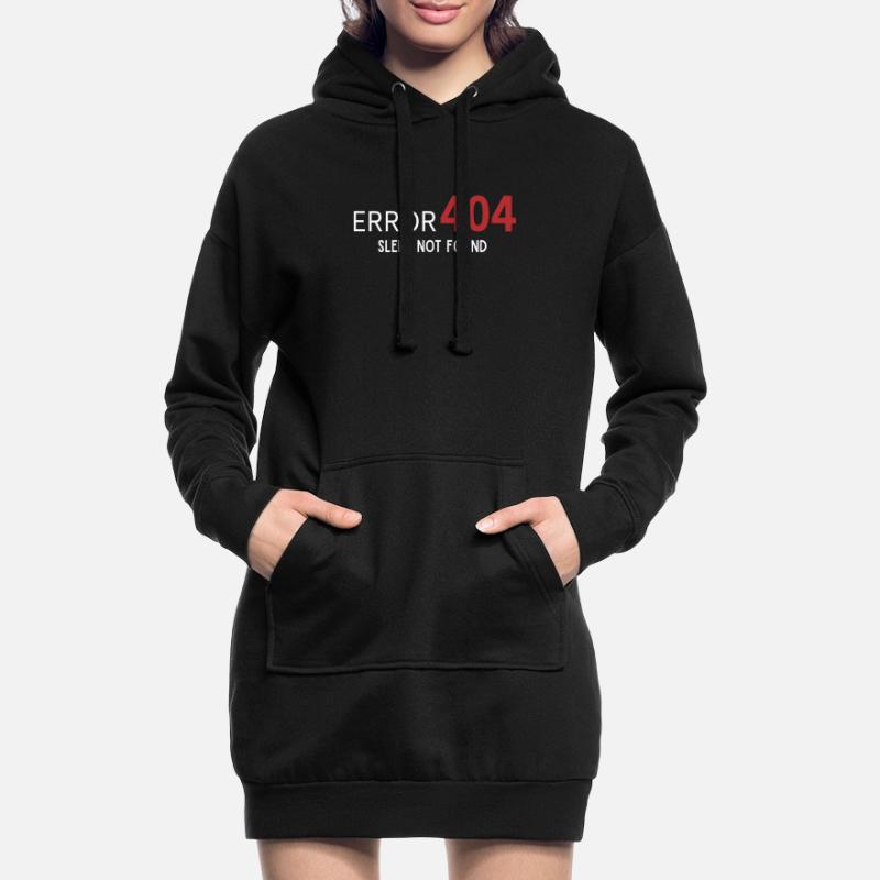 Error 404 Sleep Not Found – Pattern for Developers Hoodie Dress
