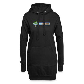 Dominica als Sonne - Hoodie-Kleid - Schwarz - Vorne