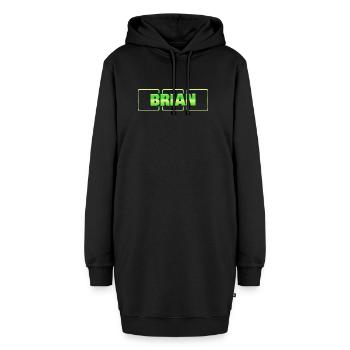 Geschenk für Brian - Hoodie-Kleid - Schwarz - Vorne