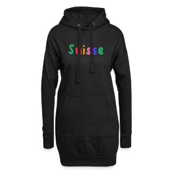 SCHWEIZ. LAND - Hoodie-Kleid - Schwarz - Vorne