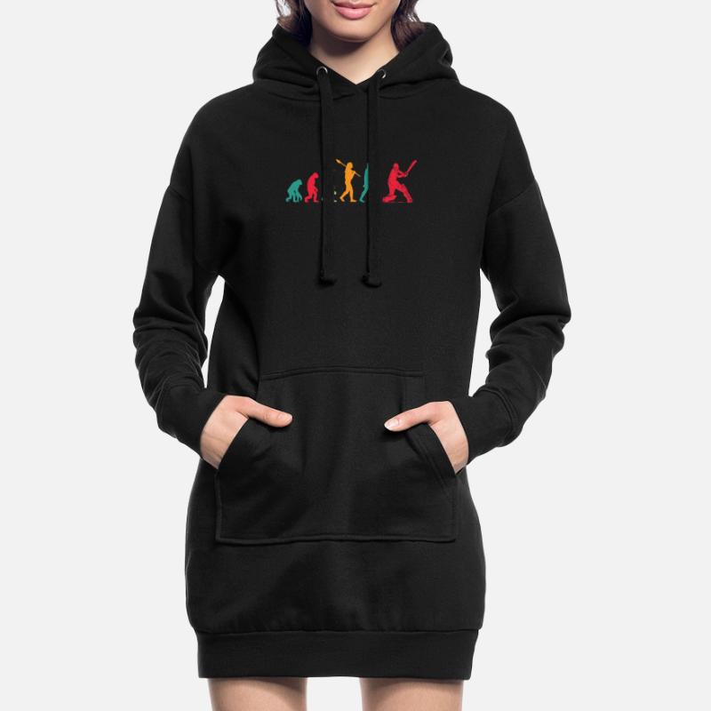 Évolution du cricket Sweat-shirt à capuche long Femme
