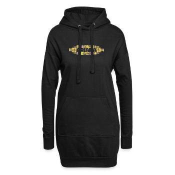 Geschenk für Ariana - Hoodie-Kleid - Schwarz - Vorne