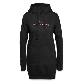 J’adore le trail running - Sweat-shirt à capuche long Femme - noir - Devant