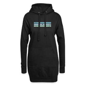 Triathlon - Hoodie-Kleid - Schwarz - Vorne