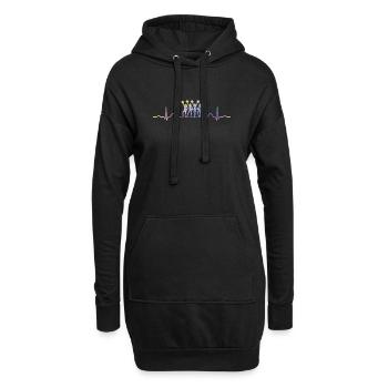 Cheerleader Cheer Mom Cheerleading - Hoodie-Kleid - Schwarz - Vorne