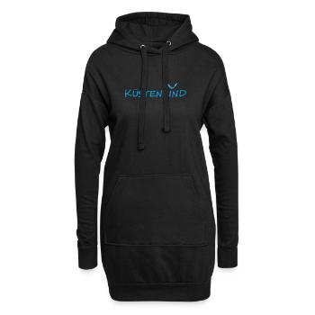 Enfant côtier - Sweat-shirt à capuche long Femme - noir - Devant