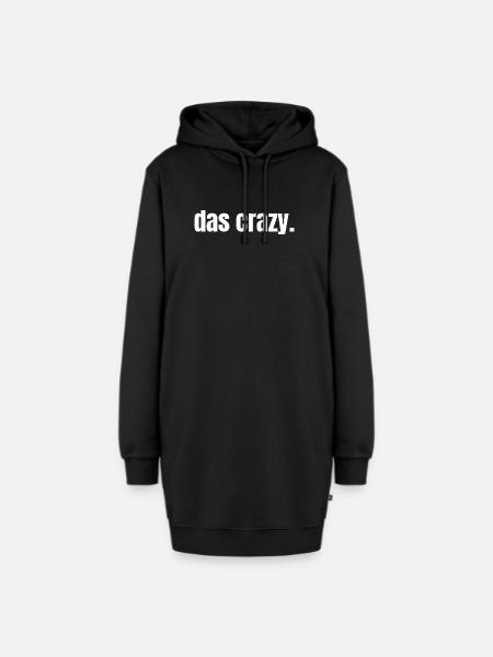 Das Crazy Jugendsprache Insider Meme Cool Verrückt - Hoodie-Kleid - Schwarz