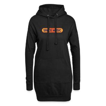 Space Music Ambient Festival Chillout-Vibes - Hoodie-Kleid - Schwarz - Vorne