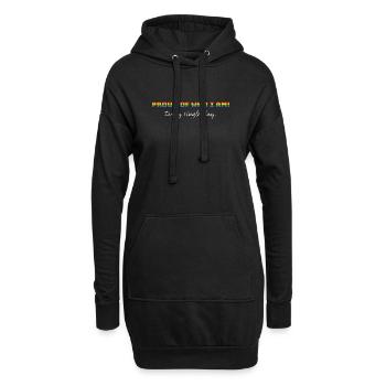 Fière de qui je suis queer | LGBTQIA+ - Sweat-shirt à capuche long Femme - noir - Devant